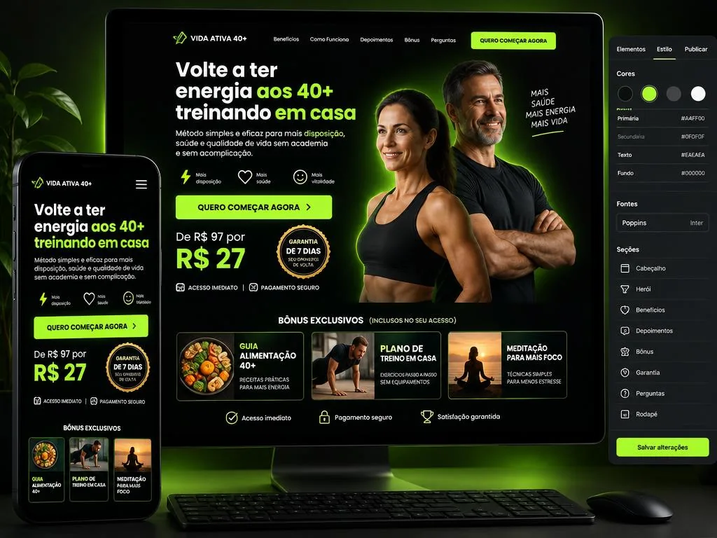 Páginas de vendas